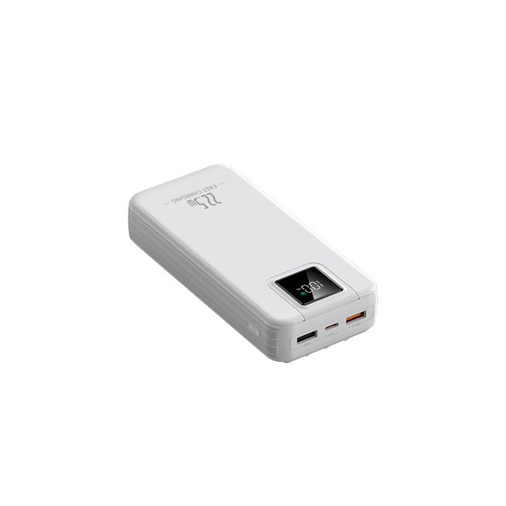 Portable power bank with intelligent fast charging function and digital charge level display Stornfield