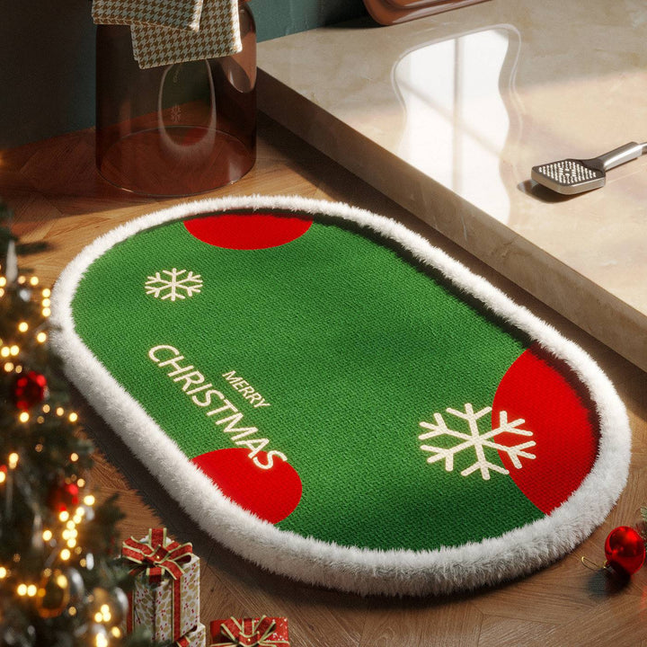 Christmas-Themed Decorative Bath Mat