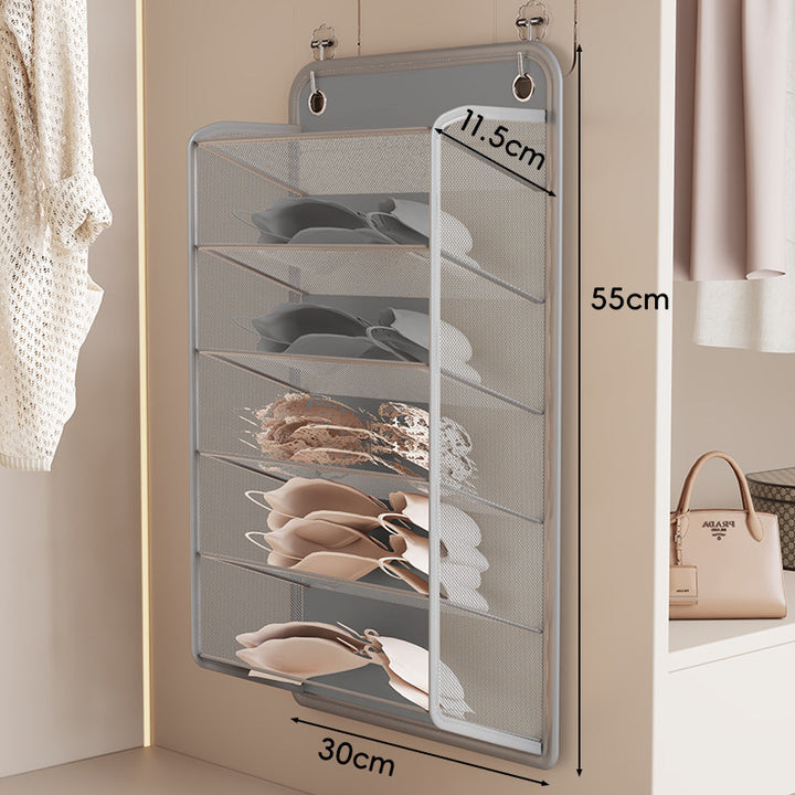 Hanging Mesh Lingerie and Bra Shelf Organizer
