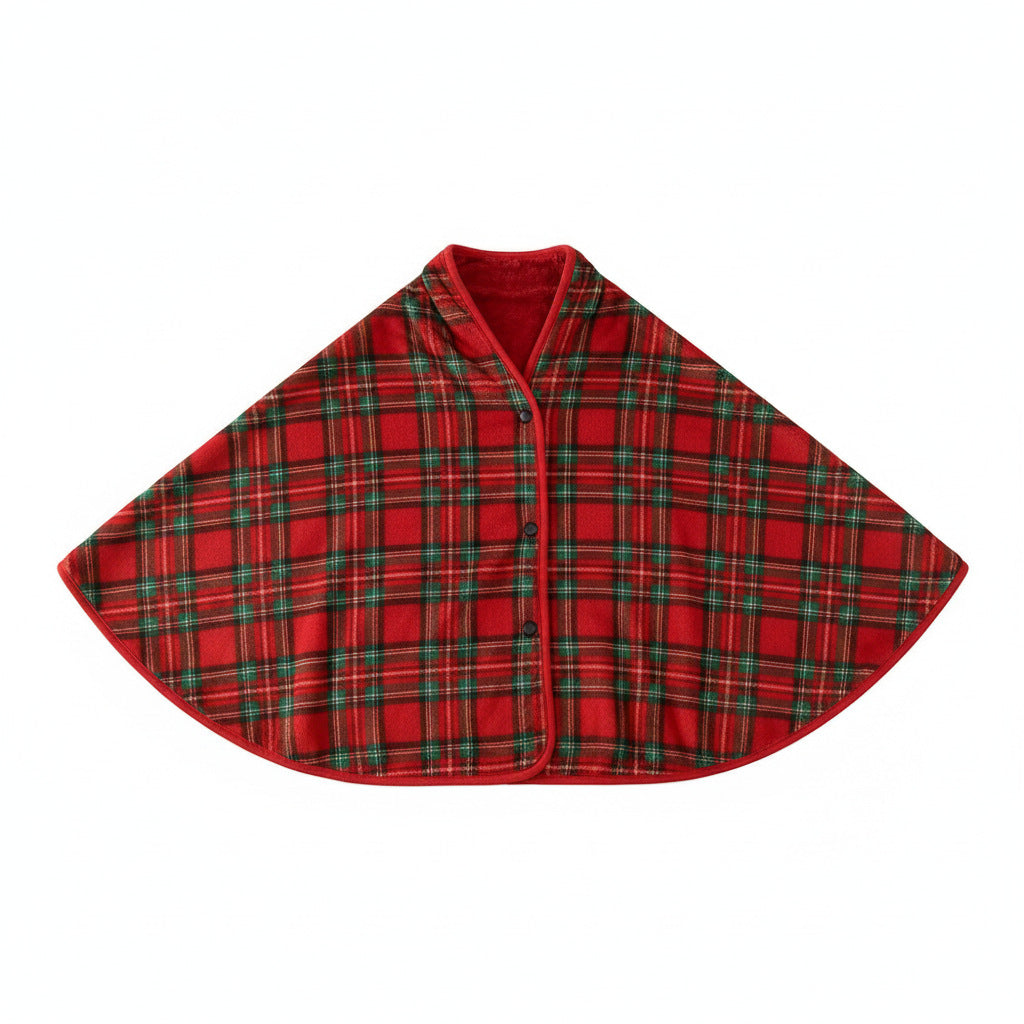 Ladies Cozy and Fashionable Blanket with Checkered Pattern Stornfield
