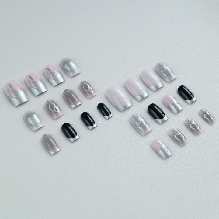 Artistic Nail Design with Unique Patterns