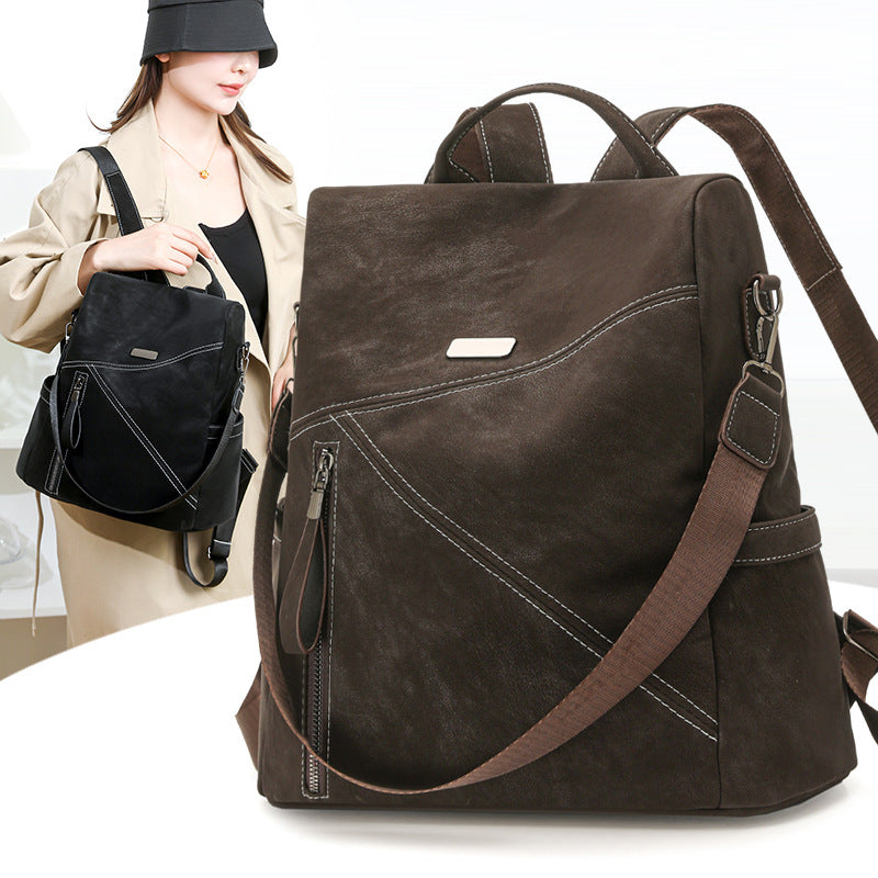 Multi-Functional Leather Backpack Stornfield