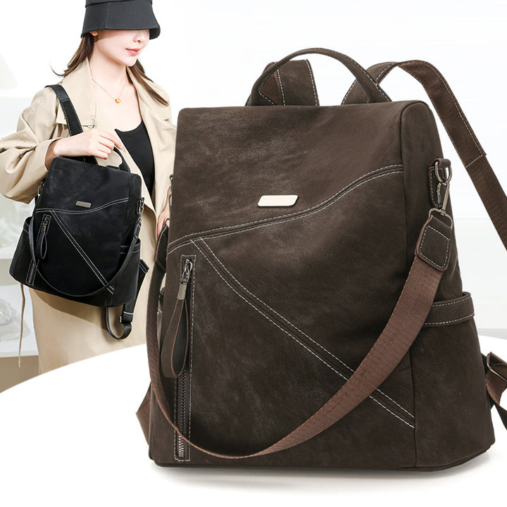 Multi-Functional Leather Backpack Stornfield