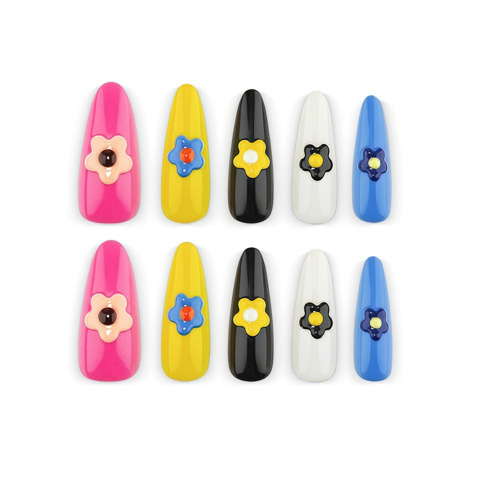 Creative Nail Art Set with Floral 3D Applications Stornfield