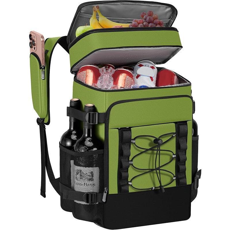 Unisex insulated cooling backpack with bottle holder, organizer pocket and padded carrying comfort Stornfield