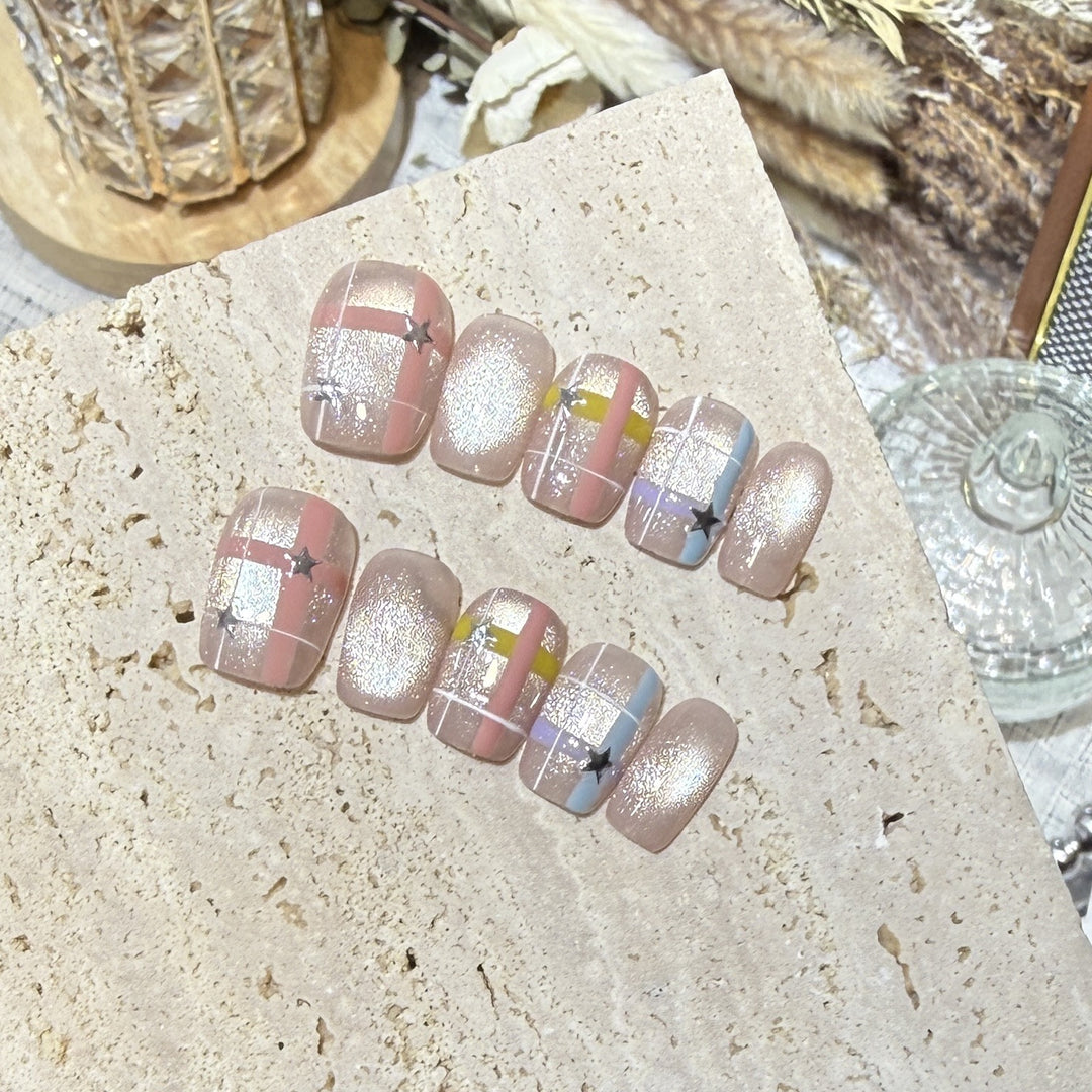 Unique Artistic Press-On Nail Set
