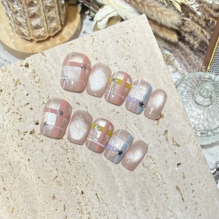 Unique Artistic Press-On Nail Set