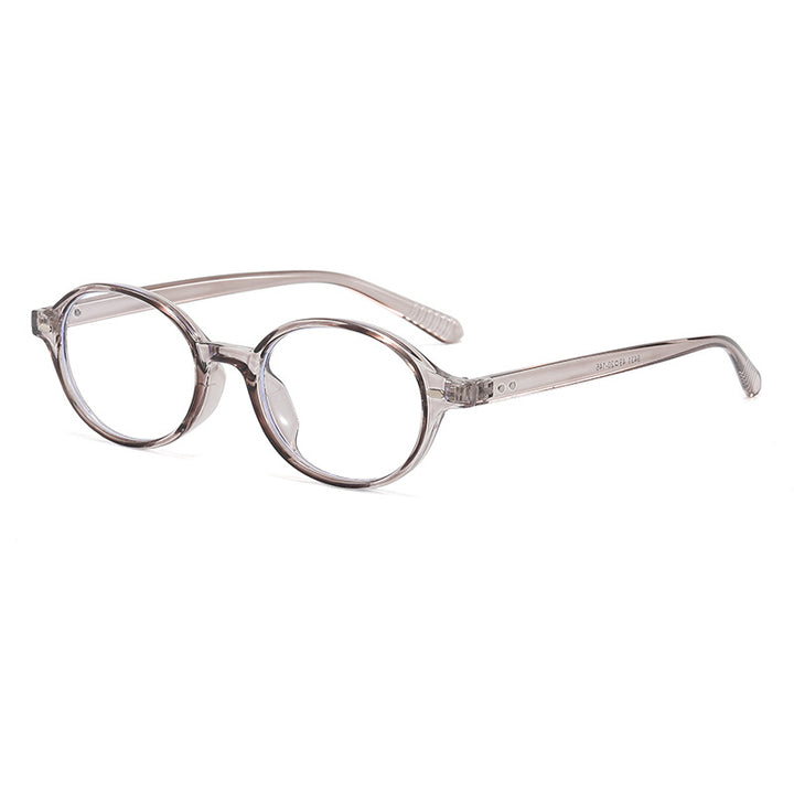 Women's fashionable round reading glasses with flexible plastic frame Stornfield