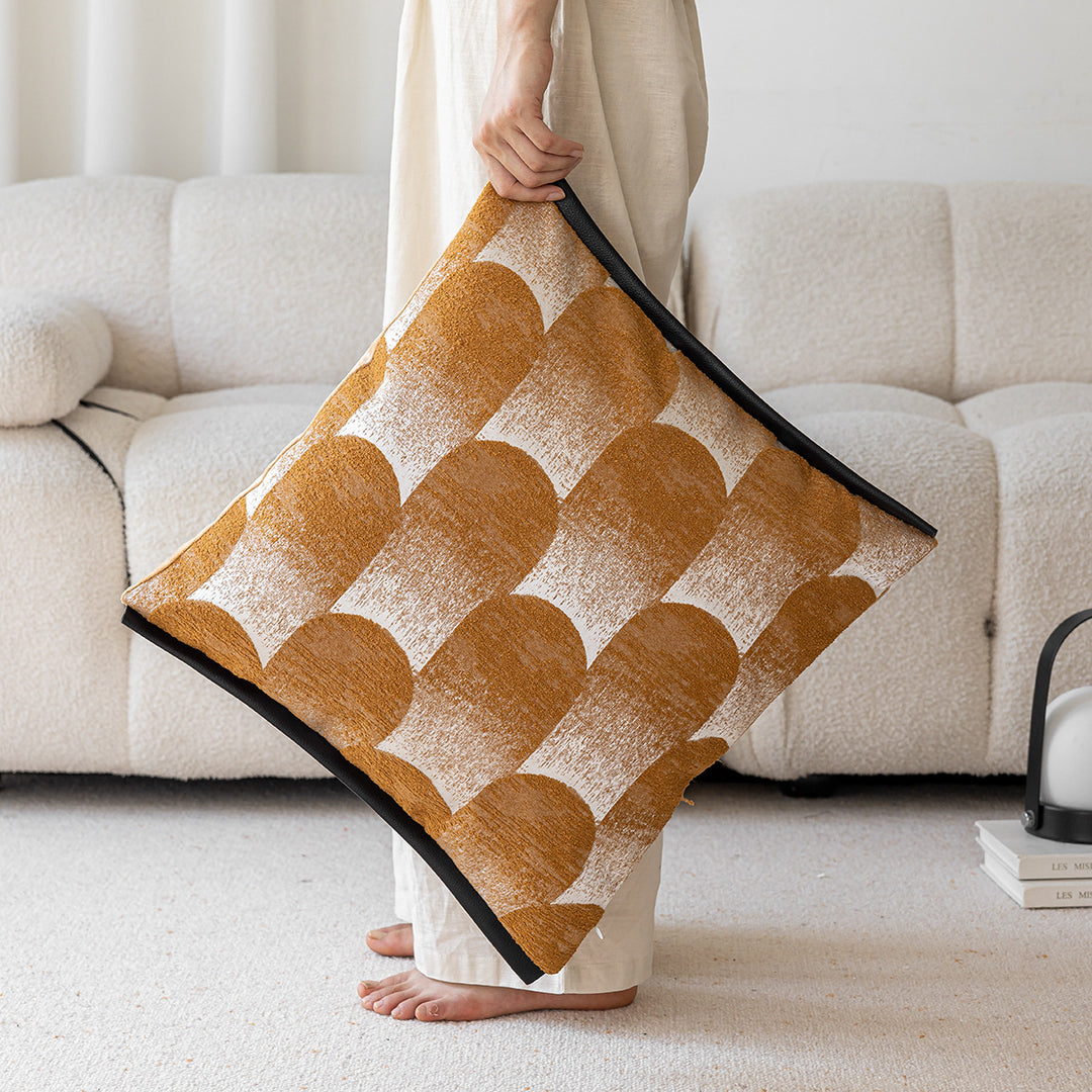Stylish decorative pillow with modern geometric design