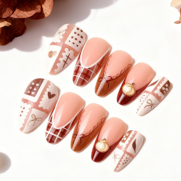 Artistic Themed Press-On Nail Art Stornfield