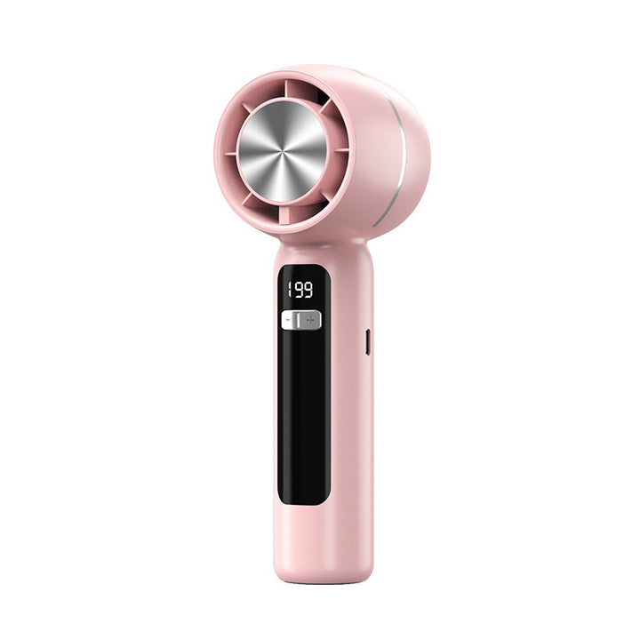 Ladies portable handheld fan with digital temperature display Stornfield