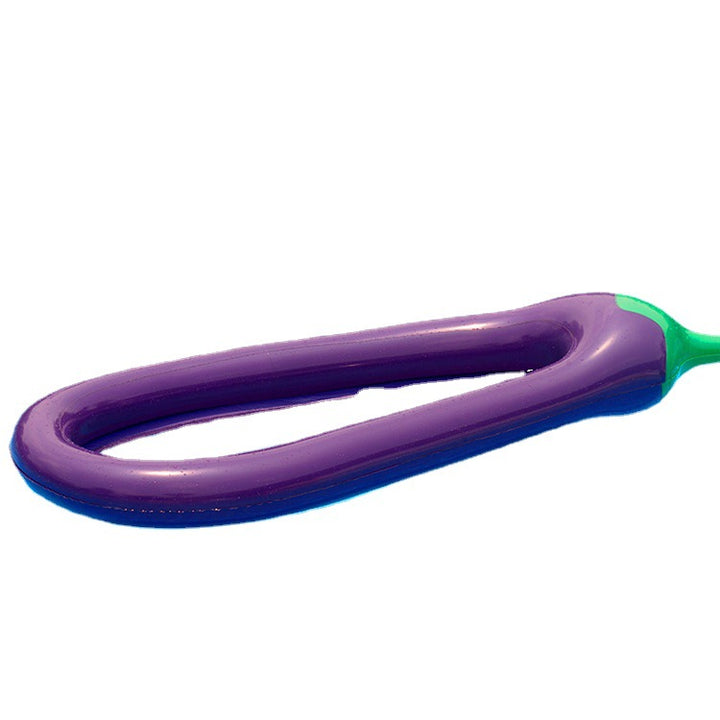 Women's inflatable comfort lounger in eggplant design Stornfield