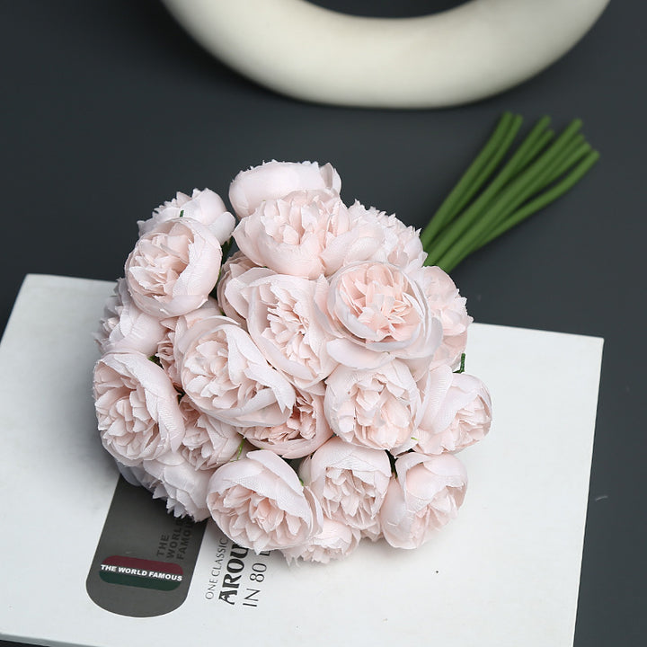 Realistic Faux Flower Bouquet
