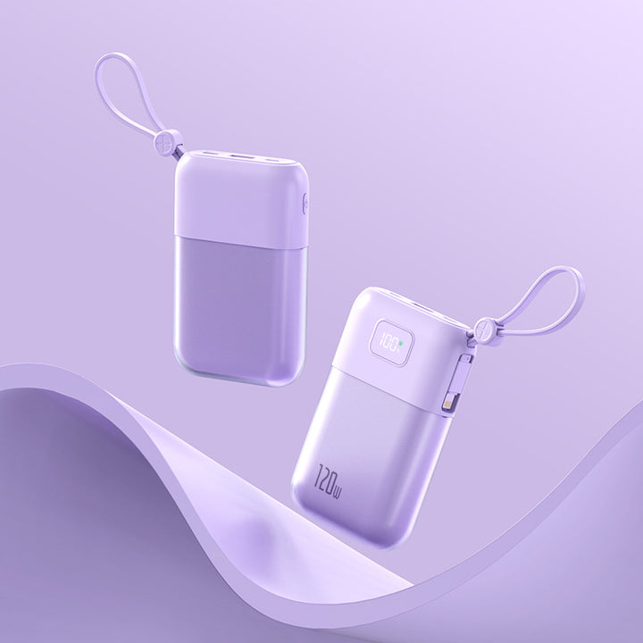 Portable power bank with powerful fast charging cable and integrated LED display Stornfield