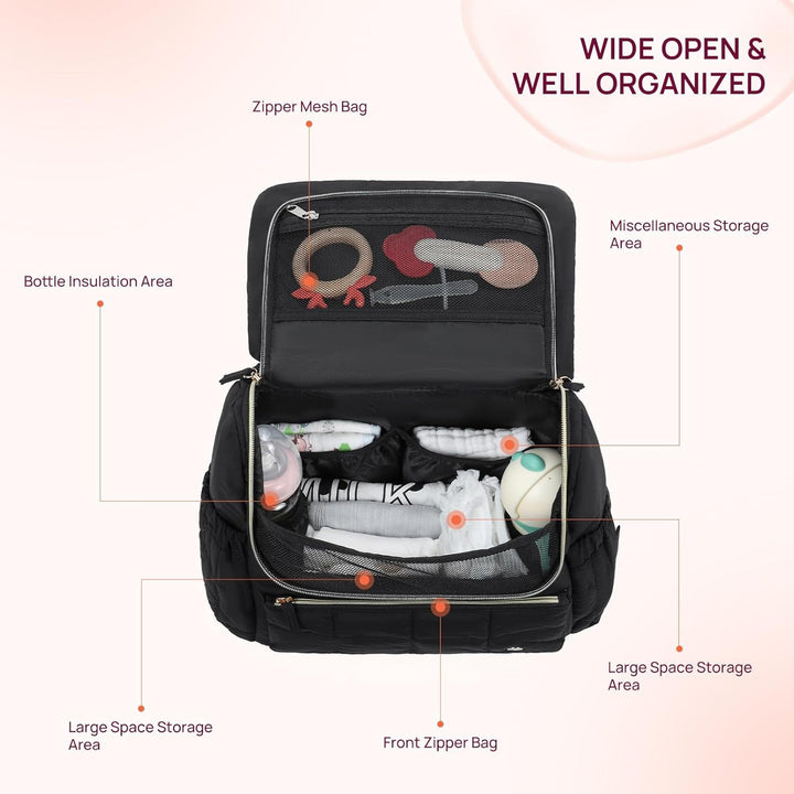 Padded backpack with organizer pocket Stornfield