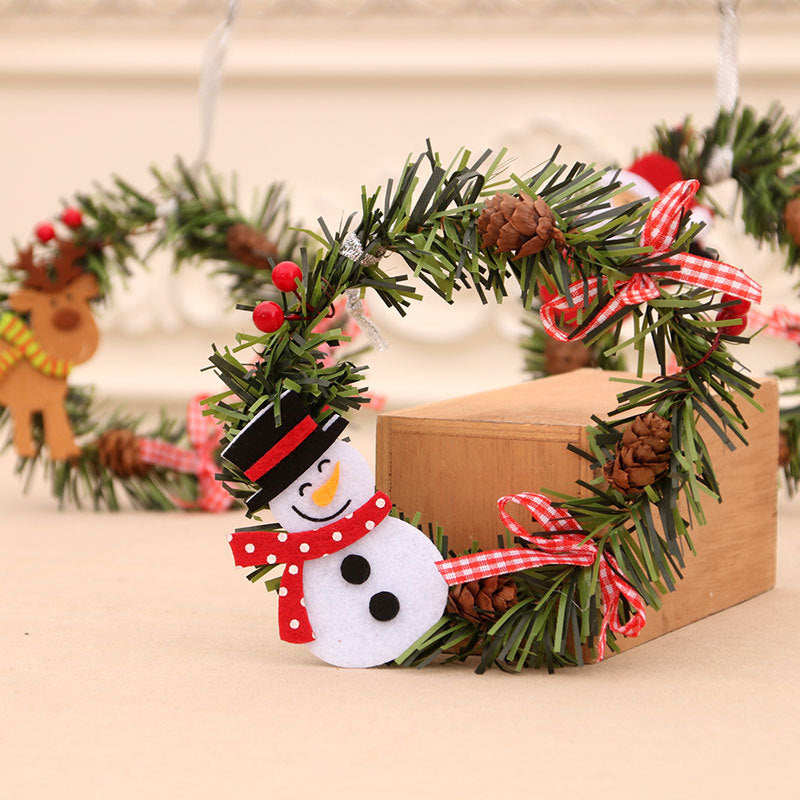 Decorative Snowman Wreath Stornfield