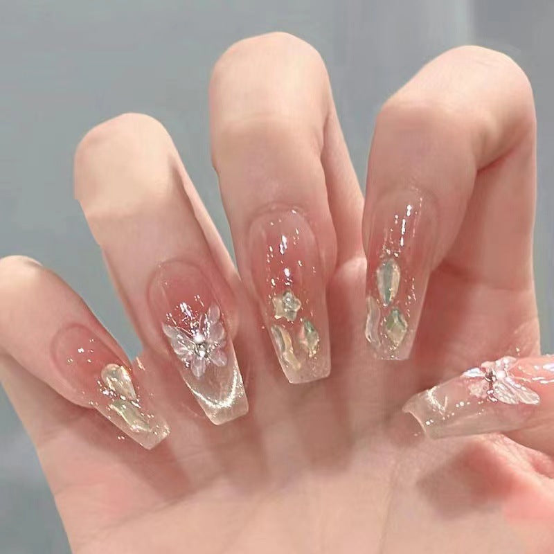 Elegant Decorative Press-On Nail Set Stornfield