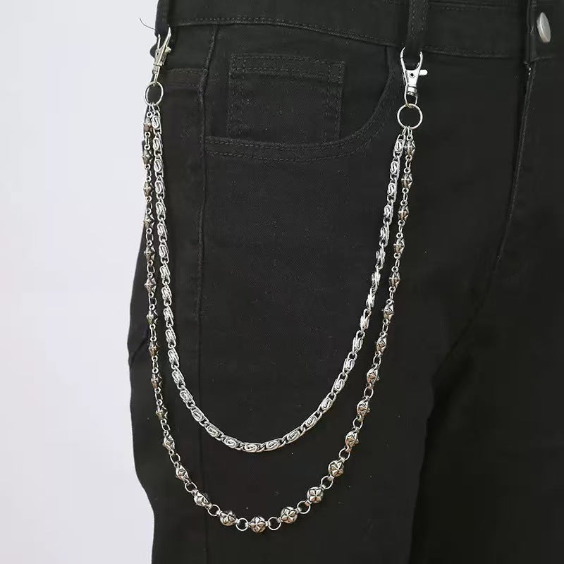 Fashionable chain belt with decorative pendants Stornfield