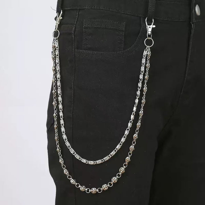 Fashionable chain belt with decorative pendants Stornfield
