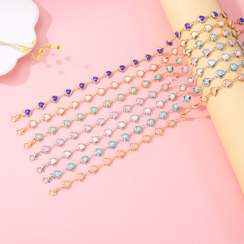 Heart-Shaped Gemstone Choker Necklace Stornfield