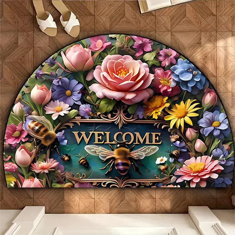 Decorative Round Door Mat