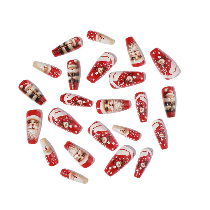 Artificial nail set with festive Christmas motifs Stornfield 1789119139