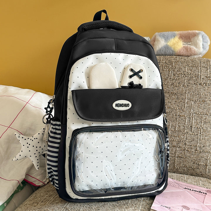 Multi-Compartment Polka Dot Backpack Stornfield