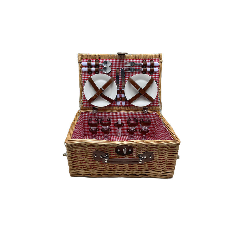 Women's picnic basket with elegant dish set Stornfield