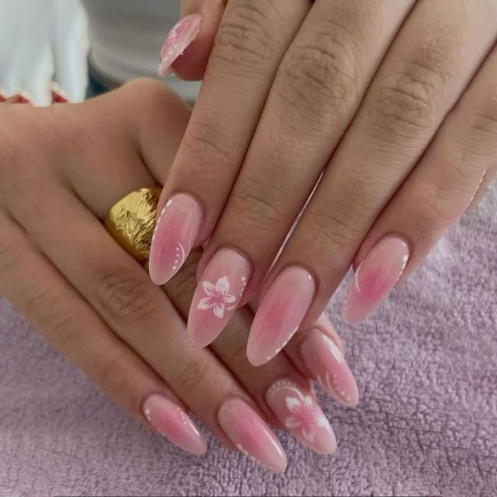 Premium Floral Gel Nail Art