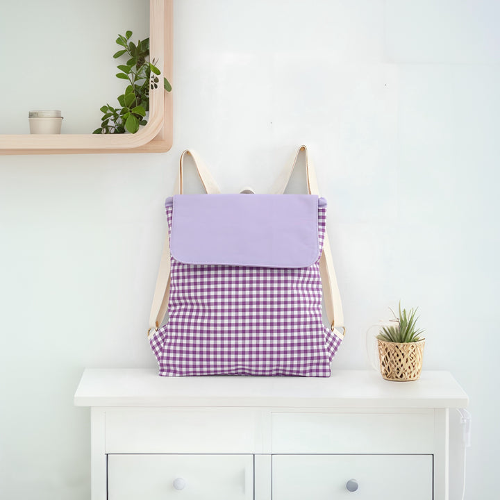 Checked pattern backpack Stornfield