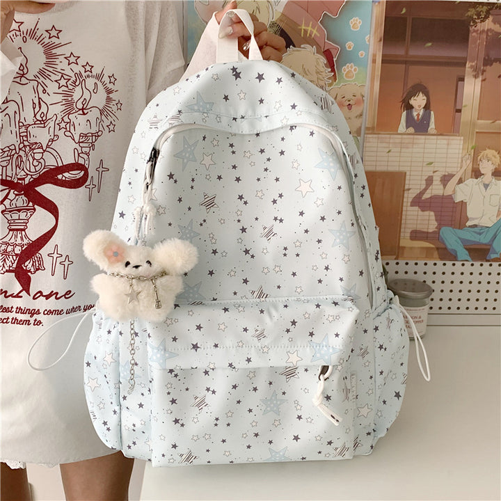 Backpack with Thoughtful Compartments and Trendy Star Motif Stornfield