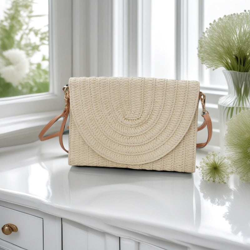 Woven Natural Material Crossbody Bag Stornfield