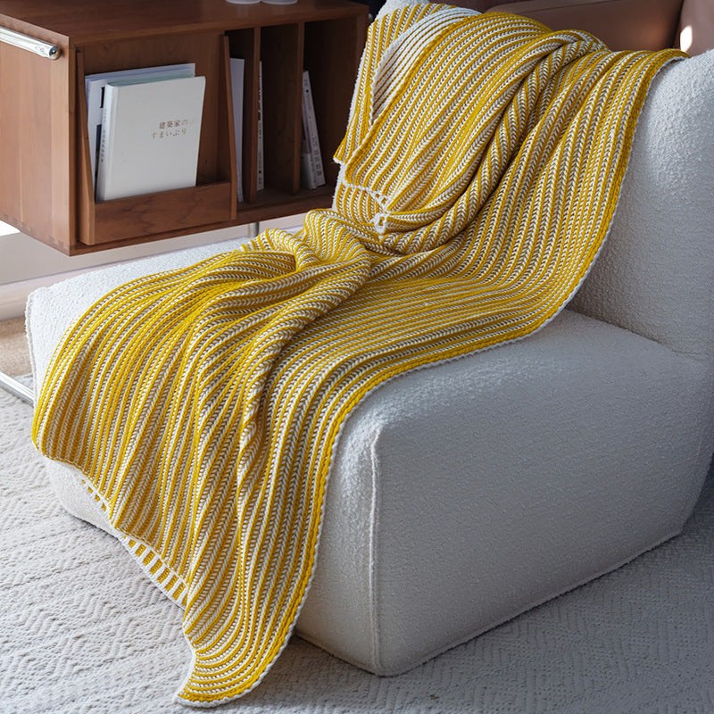 Stylish Knitted Throw Blanket