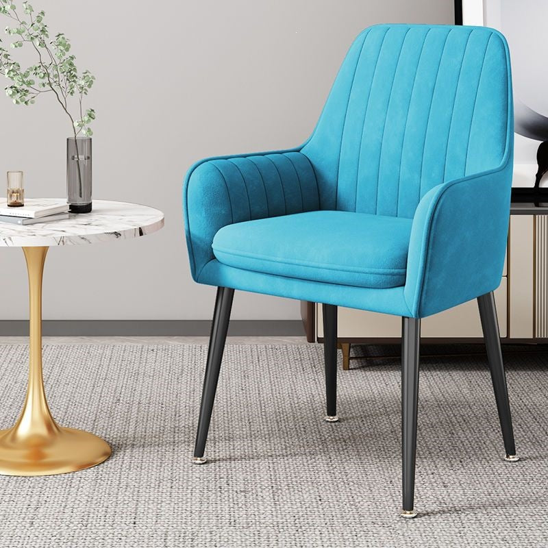 Modern Accent Chair with Gold Legs Stornfield
