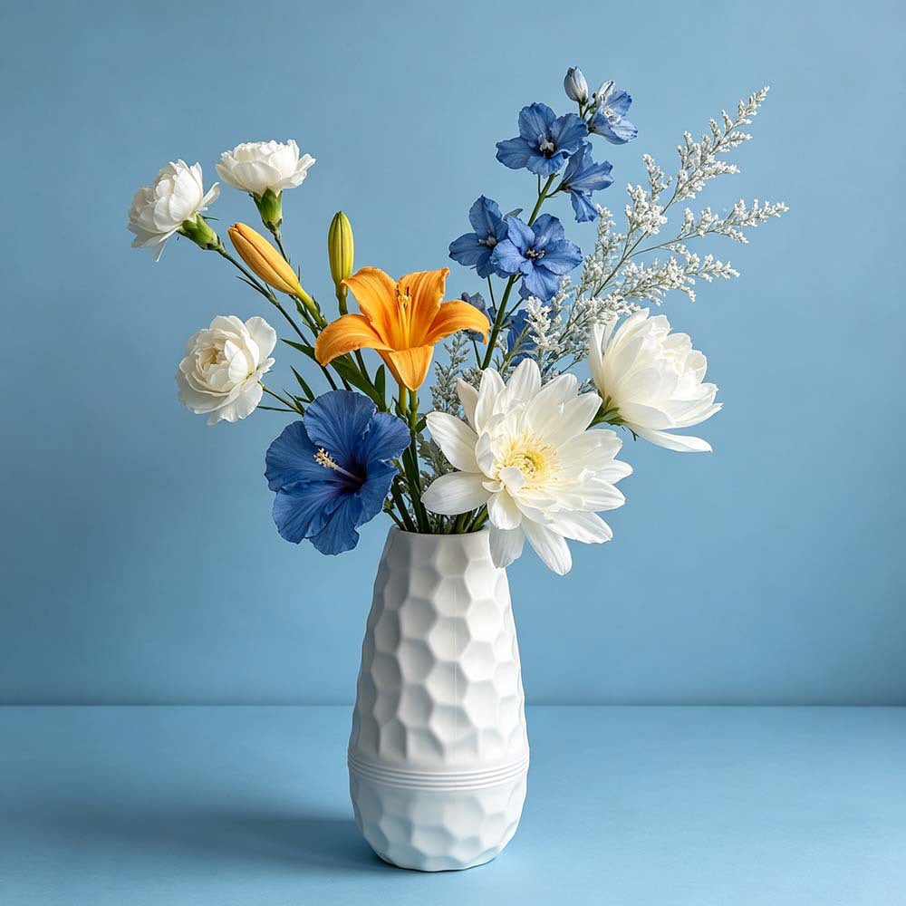Textured Honeycomb Decorative Vase Stornfeild