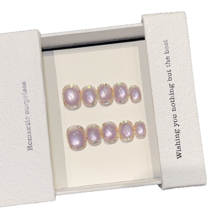 High-quality artificial nail tips with shimmering effect Stornfield