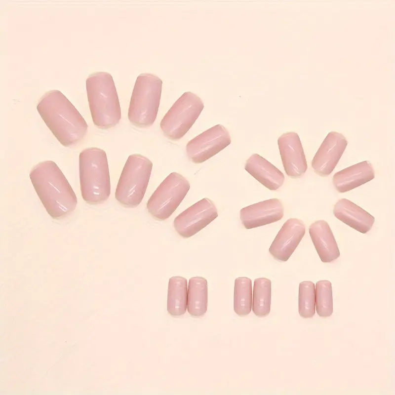 Artificial nail set with glossy finish and elegant accents Stornfield