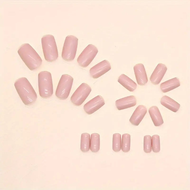 Artificial nail set with glossy finish and elegant accents Stornfield