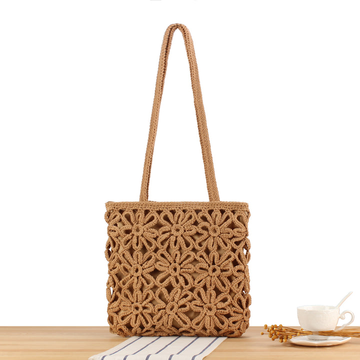 Crochet Tote Bag with Floral Patterns Stornfield