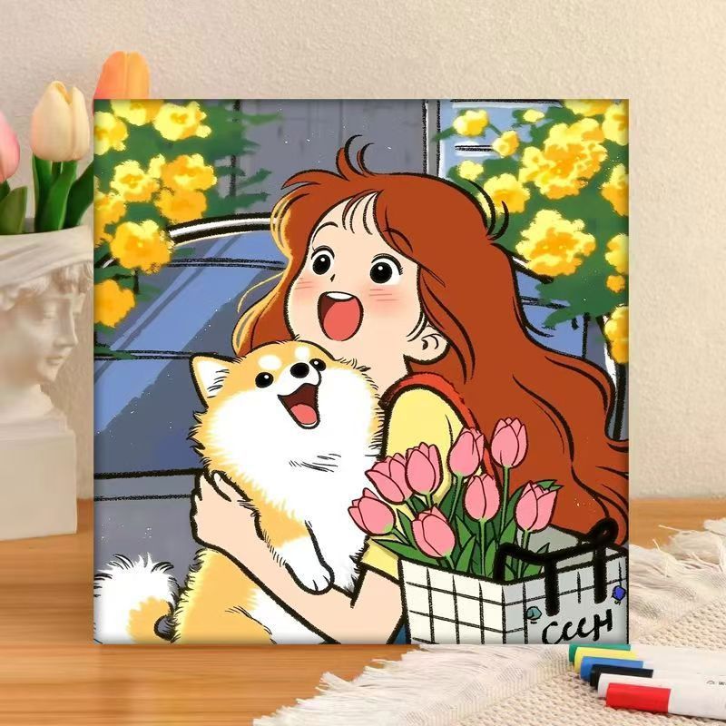 Whimsical Character Art Canvas Print Stornfield