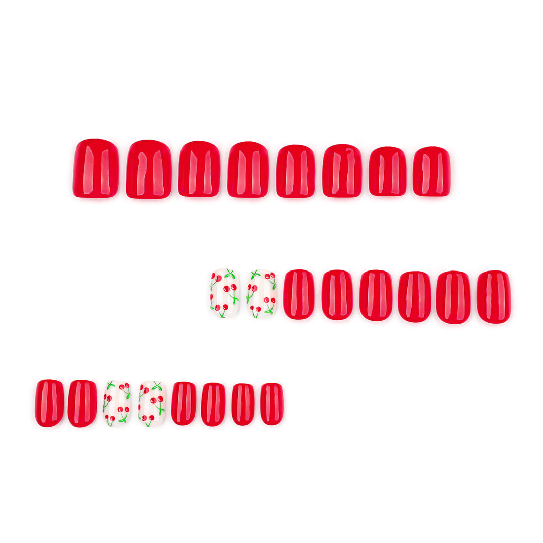Creative nail art with fruity cherry design Stornfield