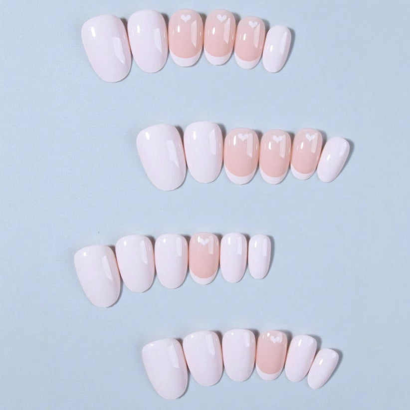 Artificial nail set with creative heart design Stornfield