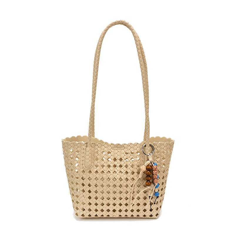 Stylish Woven Leather Tote Bag