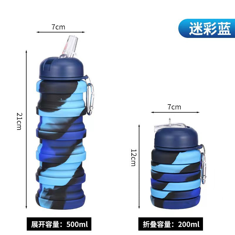 Unisex Collapsible Sports Water Bottle with Carabiner Stornfield