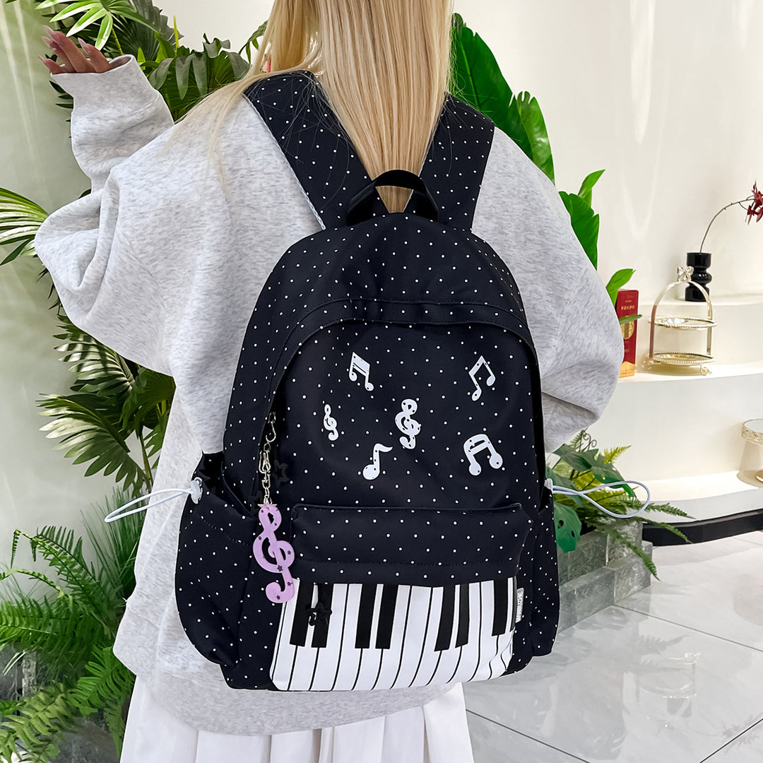 Musical-Themed Graphic Backpack Stornfield