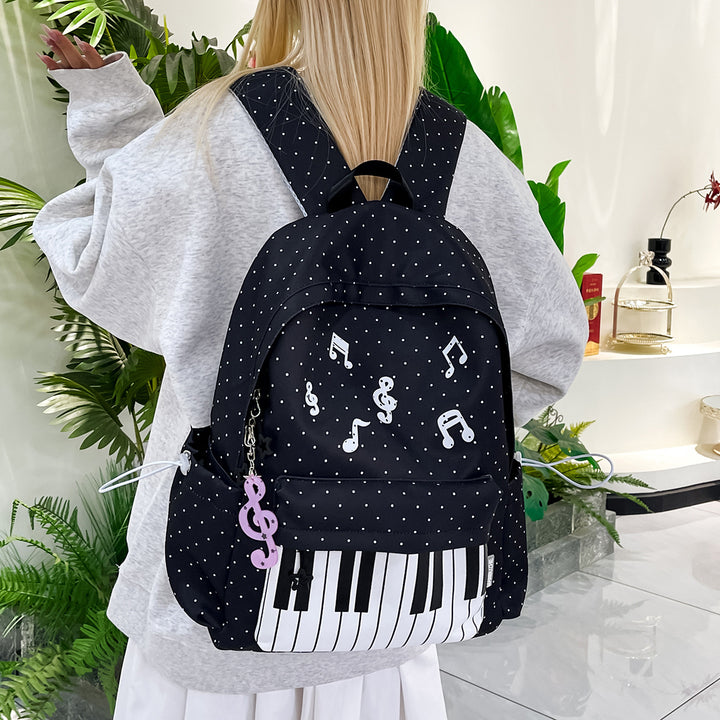 Musical-Themed Graphic Backpack Stornfield