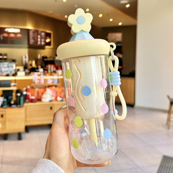 Unisex drinking cup with designs and silicone lid Stornfield