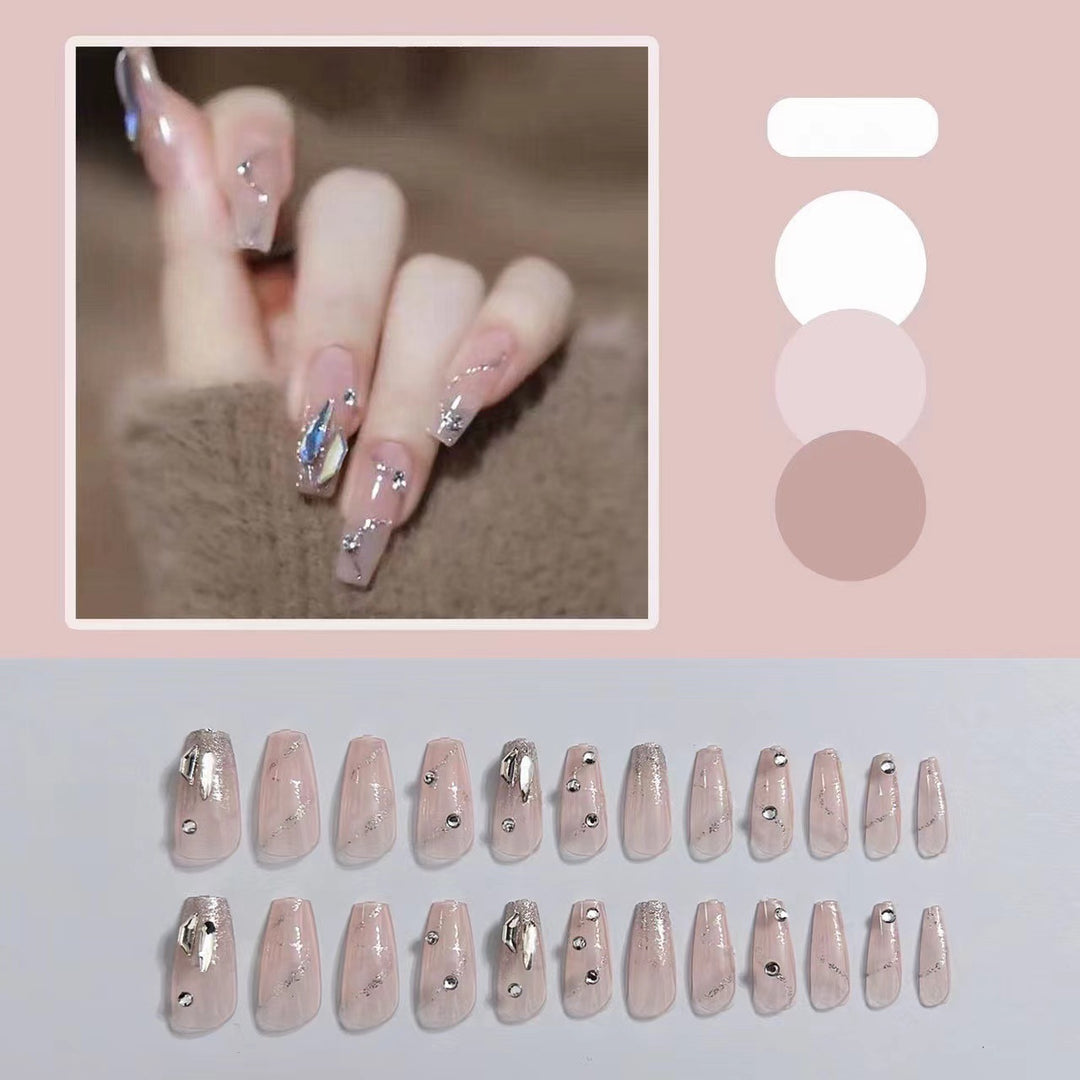 Glamorous artificial nails with glitter accents Stornfield