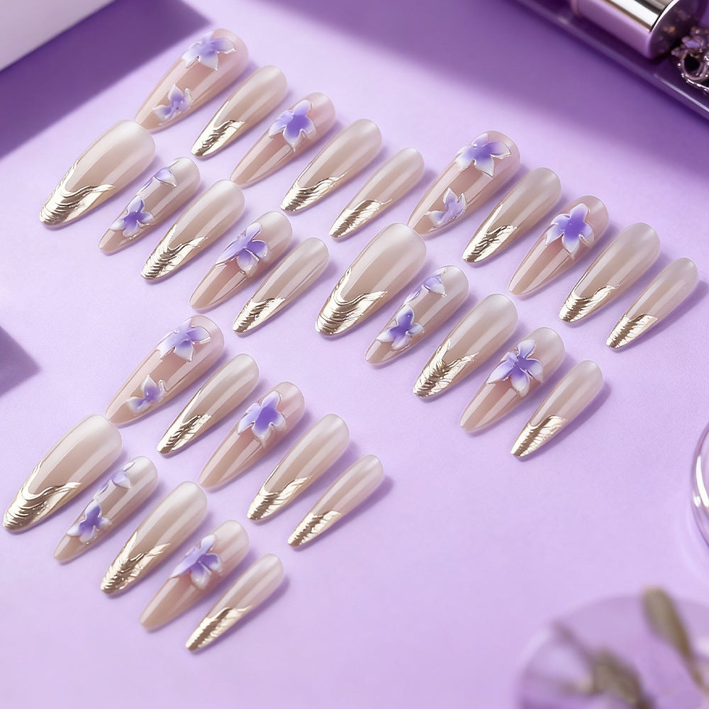Floral Design Press-On Nails Stornfield
