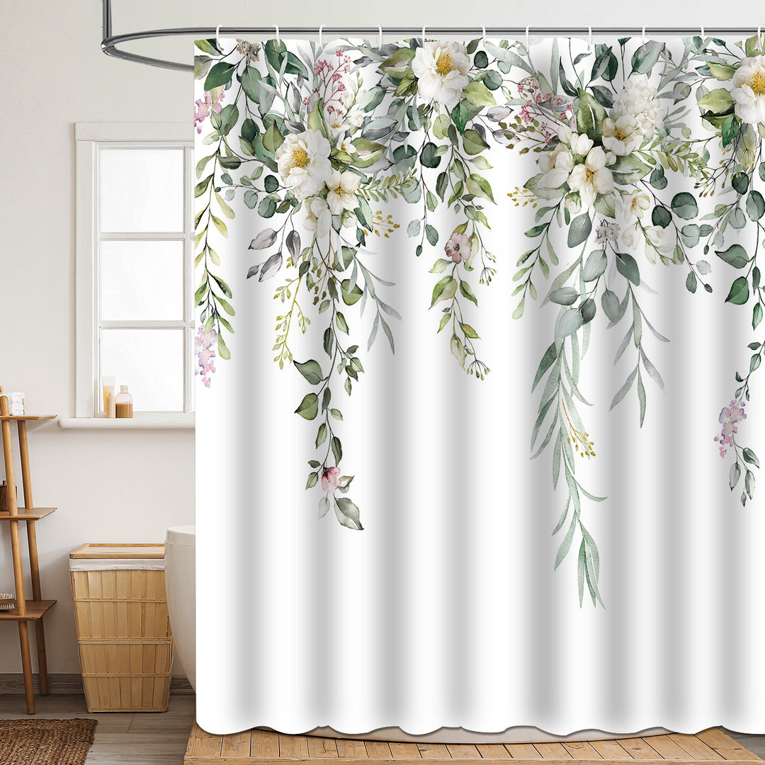 Floral Patterned Bathroom Shower Curtain Stornfield